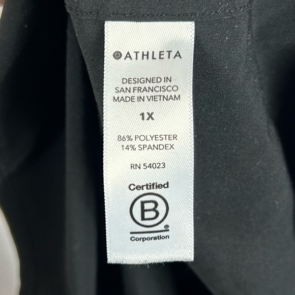 Athleta Top Sunlover SPF 50+ Pullover Tank Top Sleeveless Crewneck Scallop Back - Picture 10 of 10